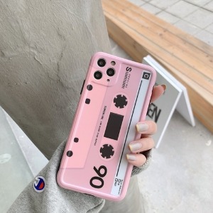 [코코라인] 핑크 카세트 테이프 케이스